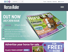 Tablet Screenshot of horseandrideruk.com